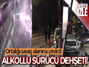 Büyükçekmece'de alkollü sürücü dehşeti kamerada