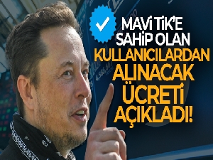 Elon Musk: 'Twitter'da onaylı hesaplardan aylık 8 dolar alınacak'