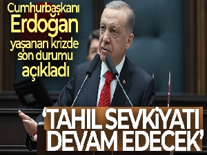 Cumhurbaşkanı Erdoğan: 'Tahıl sevkiyatı devam edecek'