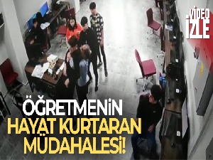 Boğazına şeker kaçan öğrenciyi öğretmeni 'Heimlich manevrası' ile kurtardı