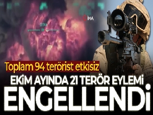 İçişleri Bakan Yardımcısı Çataklı: 'Ekim ayında toplam 21 terör eylemi engellendi'