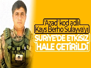 Terör örgütü PKK/YPG'nin sözde Ayn İsa eyalet sorumlusu Sulayva etkisiz hale getirildi