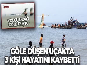 Tanzanya'da göle düşen yolcu uçağında 3 kişi öldü