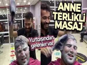 Berberden 'anne terlikli' masaj
