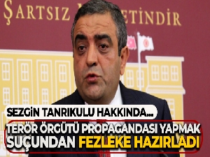 Sezgin Tanrıkulu hakkında 'terör örgütü propagandası yapmak' suçundan fezleke hazırladı