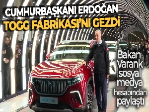 Cumhurbaşkanı Erdoğan, TOGG Fabrikası'nı gezdi