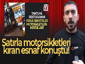 Esenyurt'ta satırla motosikletleri kıran esnaf konuştu : 'Sinirlenerek vurdum. Motosikletler bana ait'