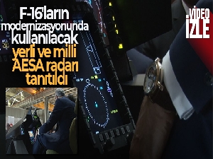 F-16'ların modernizasyonunda kullanılacak yerli ve milli AESA radarı tanıtıldı