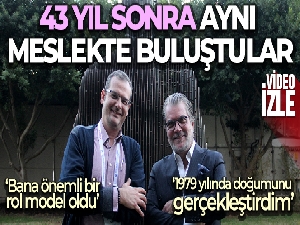 Ünlü profesör 43 yıl önce doğumunu yaptırdığı bebek ile meslektaş oldu