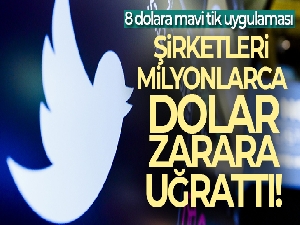 Twitter'da 8 dolara mavi tik uygulaması şirketleri milyonlarca dolar zarara uğrattı