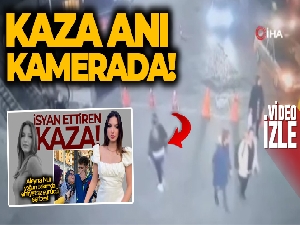 Ehliyetsiz sürücünün genç kıza çarptığı kaza anı kamerada