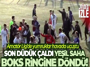 Son düdük çaldı, yeşil saha boks ringine döndü