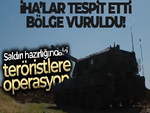 MSB, terör örgütü PKK/YPG'nin mühimmat deposunun imha edilme anını paylaştı