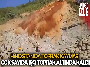 Hindistan'da taş ocağında toprak kayması: En az 12 işçi toprak altında kaldı