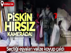 Eyüpsultan'da pişkin hırsız kamerada