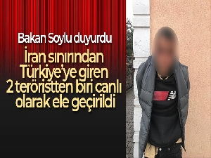 İran sınırından Türkiye'ye giren 2 teröristten biri canlı olarak ele geçirildi