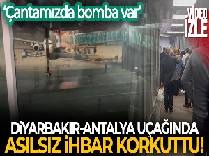 Diyarbakır-Antalya uçağında bomba alarmı