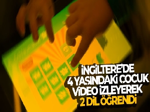 İngiltere'de 4 yaşındaki çocuk video izleyerek 2 dil öğrendi