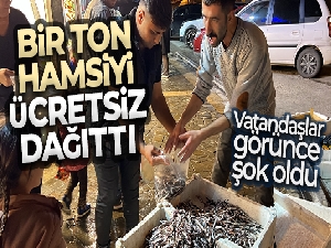 Bedava hamsi vatandaşları şaşırttı