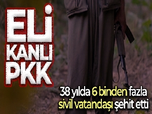Terör örgütü PKK, 38 yılda 6 binden fazla sivil vatandaşı şehit etti