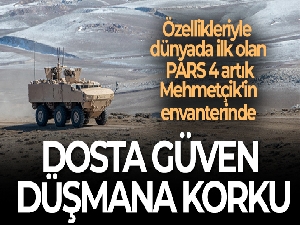 Özellikleriyle dünyada ilk olan PARS 4 artık Mehmetçik'in envanterinde