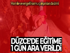 Düzce, Sakarya ve Ereğli'de eğitime 1 GÜN ara verildi | Düzce'de okullar tatil mi? Sakarya'da okullar tatil mi?