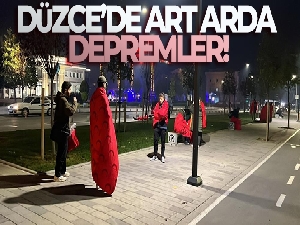 Düzce'de art arda depremler!