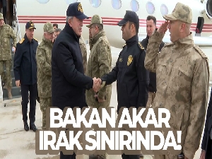 Bakan Akar, Irak sınırında!