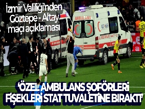 Sis ve işaret fişeğini statta görevli özel ambulans şoförleri tuvalete bırakmış