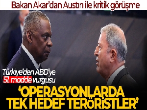 Milli Savunma Bakanı Akar, ABD'li mevkidaşı ile görüştü