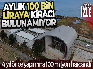 4 yıl önce yapımına 100 milyon harcandı aylık 100 bin liraya kiracı bulunamıyor