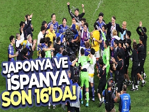 Nefes kesen grupta Japonya ve İspanya son 16'da