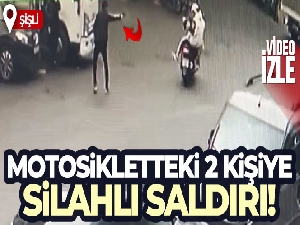 Şişli'de motosikletteki 2 kişiye silahlı saldırı: Olay anı kameraya yansıdı