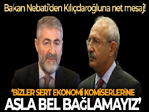 Bakan Nebati: 'Bizler, ithal ekonomi komiserlerine asla bel bağlamayız'