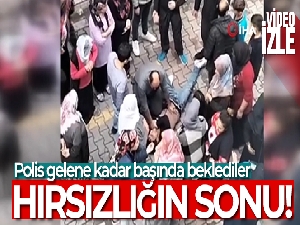 Esenyurt'ta hırsızı yakalayan vatandaş, polis gelene kadar başında bekledi