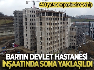 400 Yataklı Bartın Devlet Hastanesi inşaatında sona yaklaşıldı