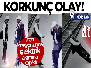 Tren istasyonunda elektrik çarpan görevli bayılarak raylara düştü