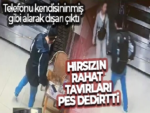 İzmir'de telefon hırsızlığı güvenlik kamerasına yansıdı