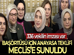 AK Parti Grup Başkanvekili Özlem Zengin: (Başörtüsü teklifi) '336 milletvekilimizin imzası var'