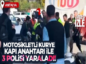 Antalya'da trafikte motosikletli kurye dehşeti!