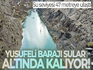 Yusufeli Barajı'nda su seviyesi 47 metreye ulaştı