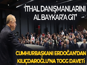 Cumhurbaşkanı Erdoğan'dan Kılıçdaroğlu'na Togg daveti: 'İthal danışmanlarını al gel'