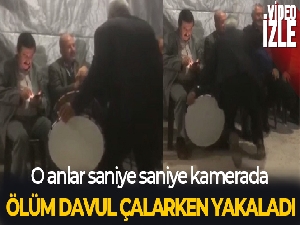 Düğünde davul çalarken kalp krizi geçirdi: O anlar kamerada