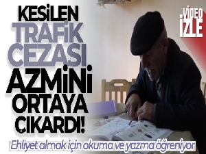 Kesilen trafik cezası azmini ortaya çıkardı