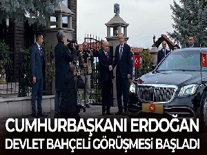 Cumhurbaşkanı Erdoğan-Bahçeli görüşmesi sona erdi