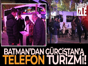 Otobüs dolusu insan telefon almak için rotayı Gürcistan'a çevirdi