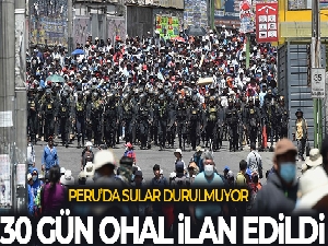 Peru'da 30 gün boyunca OHAL ilan edildi