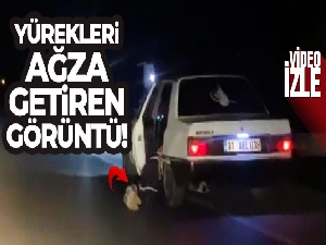 Adana'da yürekleri ağza getiren görüntü