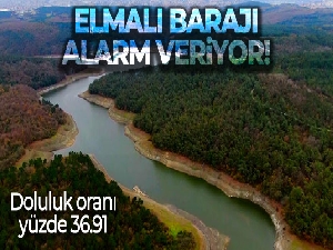 Elmalı barajı alarm veriyor: Doluluk oranı yüzde 36.91