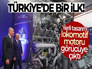 Türkiye'nin ilk yerli tasarım lokomotif motoru görücüye çıktı